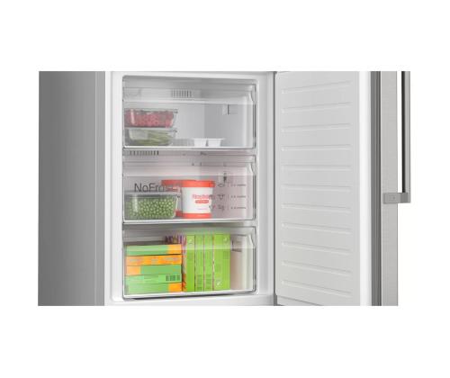 Bosch, NoFrost, 363 L, kõrgus 203 cm, roostevaba teras - Külmik