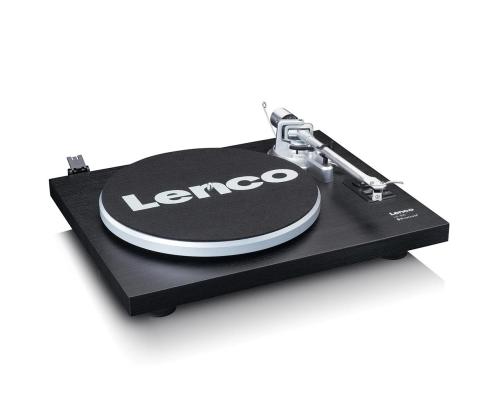 Lenco LS-500, must - Vinüülplaadimängija kõlaritega