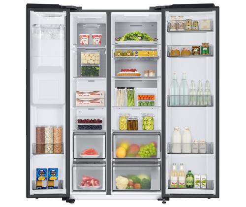 Samsung, vee- ja jääautomaat veevõrguga, 634 L, kõrgus 178 cm, must - SBS-külmik