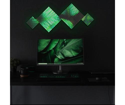 Twinkly Squares, 3 paneeli, IP20, laienduskomplekt, must - Nutikad valguspaneelid