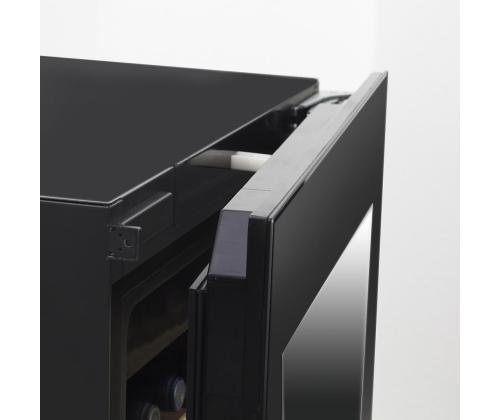 Caso WineDeluxe E 18, 18 pudelit, kõrgus 46 cm, must - Integreeritav veinikülmik