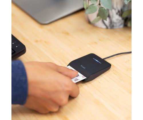 Trust Primo, USB-A, must - ID-kaardilugeja
