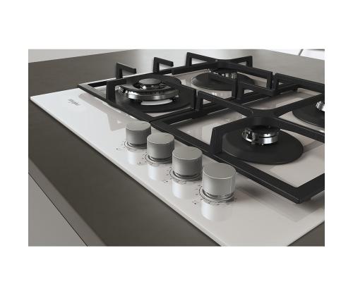Whirlpool, toplettsoon, laius 59 cm, valge - Integreeritav gaasipliidiplaat