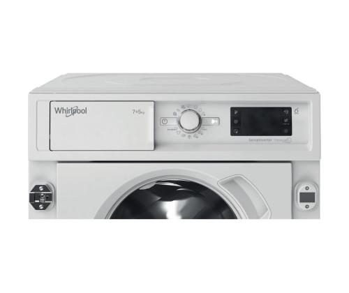 Whirlpool, 7 kg / 5 kg, sügavus 55 cm, 1400 p/min - Integreeritav kuivatiga pesumasin
