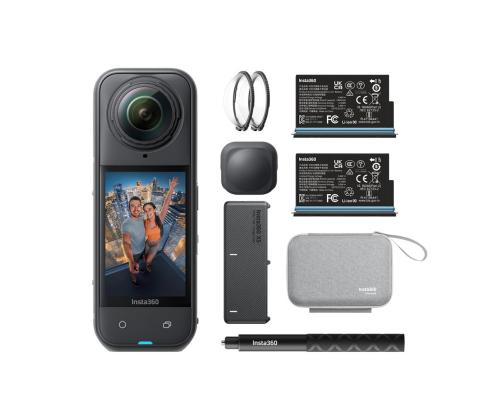 Insta360 X5 Essential Bundle, 8K, 360º, must - Tegevuskaamera