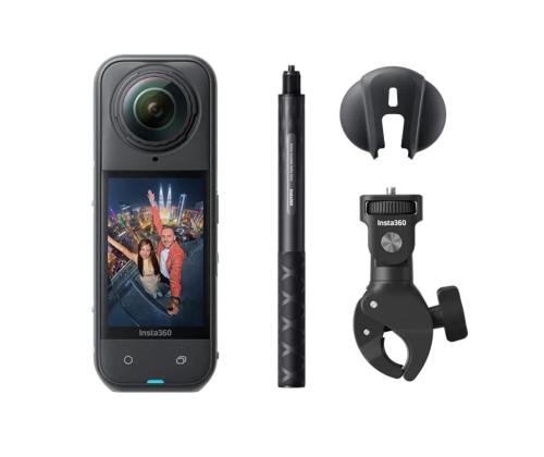 Insta360 X5 Motorcycle Multiview Bundle, 8K, 360º, must - Seikluskaamera