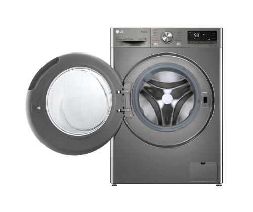 LG, Slim Steam, 8,5 kg / 5 kg, 1200 p/min, sügavus 47,5 cm, hõbedane - Eestlaetav Kuivatiga pesumasin