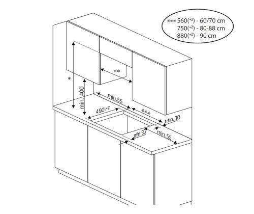Beko, laius 59 cm, must - Integreeritav induktsioonpliidiplaat