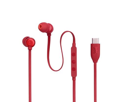 JBL Tune 310C USB-C, kõrvasisesed, punane - Juhtmega kõrvaklapid