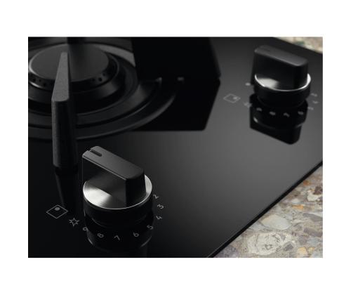 Electrolux, laius 60 cm, must - Integreeritav induktsioon-gaasipliidiplaat