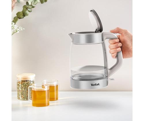 Tefal, 1.7 L, hall - Klaasist veekeetja