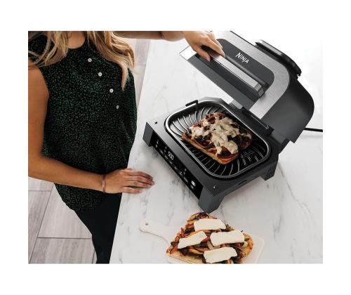 Ninja 6-in-1 MAX, 1760 W, must/hõbedane - Grill ja kuumaõhufritüür