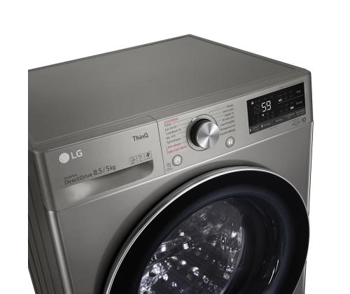 LG, Slim Steam, 8,5 kg / 5 kg, 1200 p/min, sügavus 47,5 cm, hõbedane - Eestlaetav Kuivatiga pesumasin
