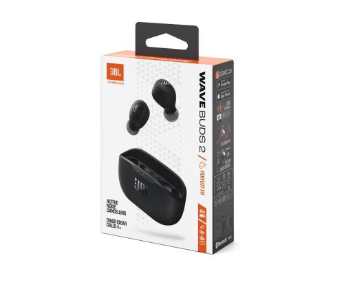 JBL Wave Buds 2, must - Täielikult juhtmevabad kõrvaklapid