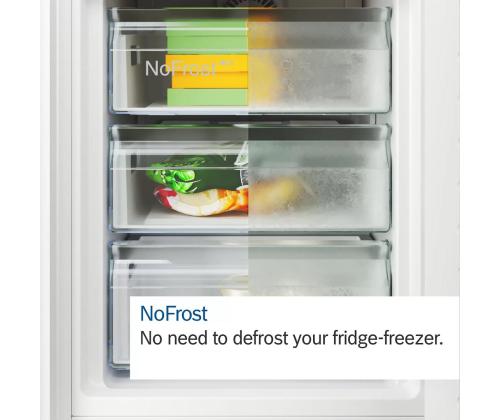 Bosch, NoFrost, 363 L, kõrgus 203 cm, roostevaba teras - Külmik