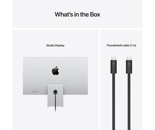 Apple Studio Display,  27", 5K, LED IPS, standardklaas, tavaline jalg, hõbedane - Monitor