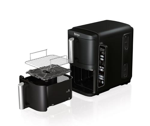 Ninja Double Stack 7.6 L, 2470 W, must - Kuumaõhufritüür
