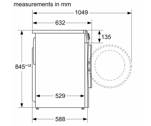 Bosch Series 6, 10 kg, 1400 p/min, sügavus 58,8 cm - Eestlaetav Pesumasin