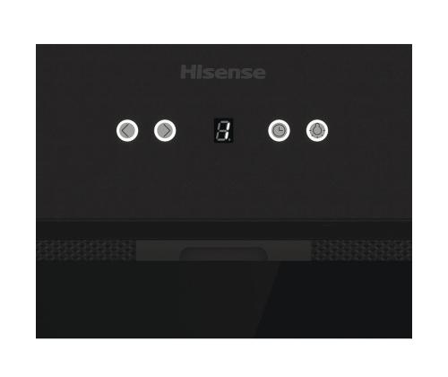 Hisense, 650 m³/h, laius 60 cm, must - Integreeritav õhupuhasti