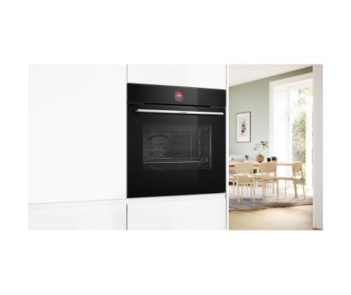 Bosch, Seeria 8, pürolüütiline puhastus, 71 L, must - Integreeritav ahi