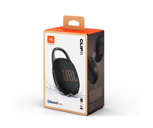 JBL Clip 5, must - Kaasaskantav juhtmevaba kõlar