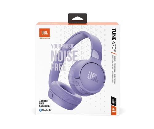 JBL Tune 670NC, adaptiivne mürasummutus, lilla - Kõrvapealsed juhtmevabad kõrvaklapid