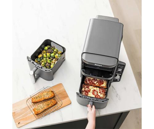 Ninja Double Stack XL 9.5L, 2470 W, hall - Kuumaõhufritüür