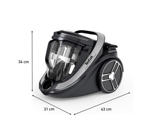 Tefal Silence Force Cyclonic Effitech, 500 W, tolmukotita, must - Tolmuimeja