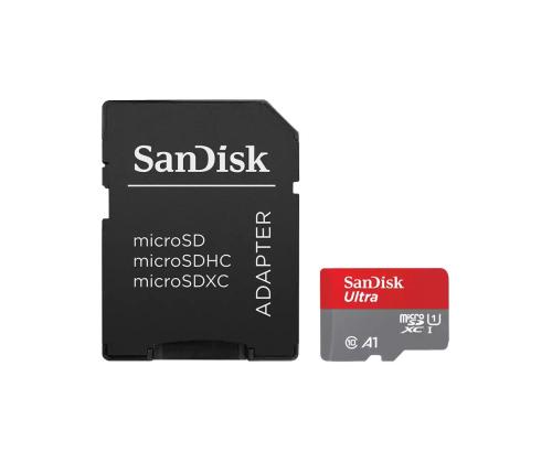SanDisk Ultra microSDXC, 256 GB, hall - MicroSD kaart SD adapteriga