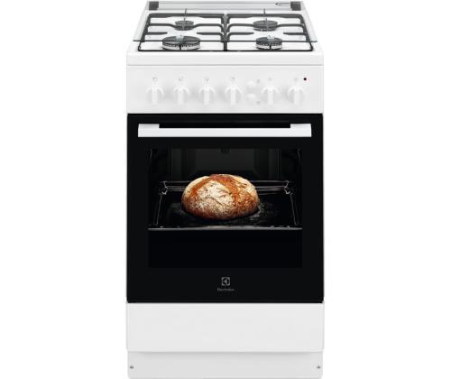 Electrolux, 55 L, valge - Gaasipliit gaasiahjuga
