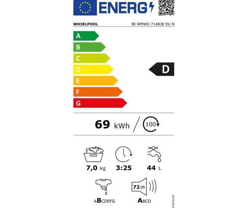 Integreeritav pesumasin Whirlpool (7 kg)