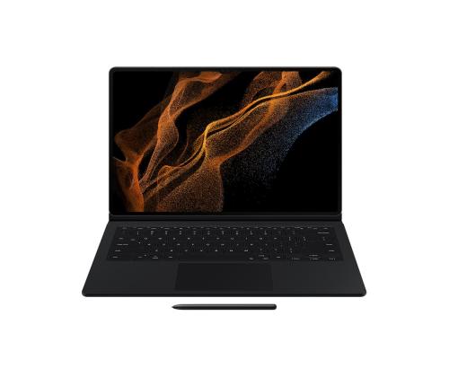 Samsung Galaxy Tab S8 Ultra Book Cover Keyboard, must - Klaviatuuriga ümbris