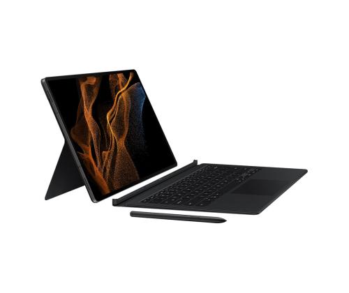Samsung Galaxy Tab S8 Ultra Book Cover Keyboard, must - Klaviatuuriga ümbris
