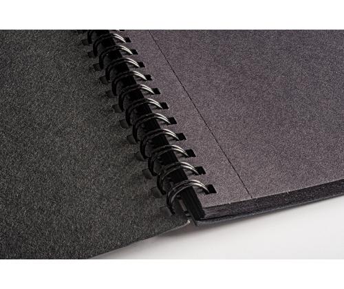 Joonistusplokk spiraalköites SMLT Art A4 165g 30 lehte must