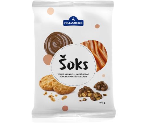šokolaadisnäkk ŠOKS karamelli 100g