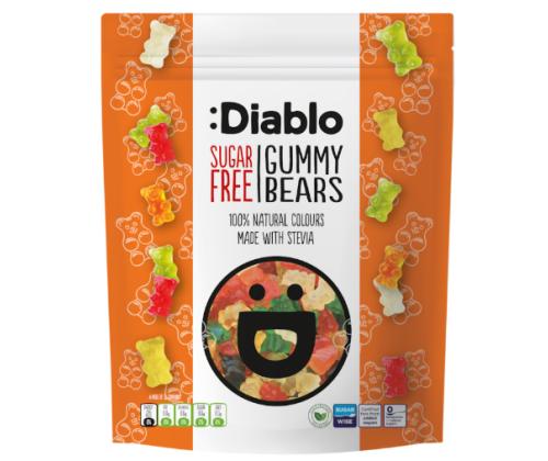 Suhkruvabad DIABLO kummikommid-karukesed 75g