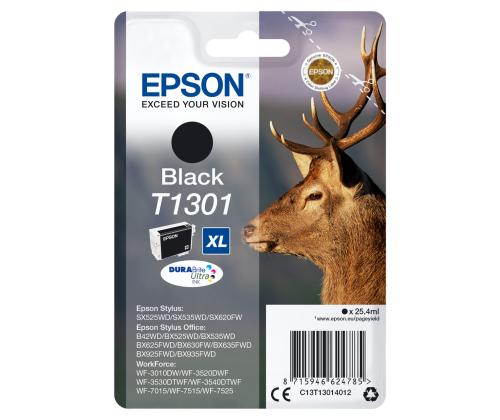 Tint Epson T130140 Must suur 25,4ml black WorkForce WF-3010, 3520, 3530, 3540, 7015, 7515, 7525