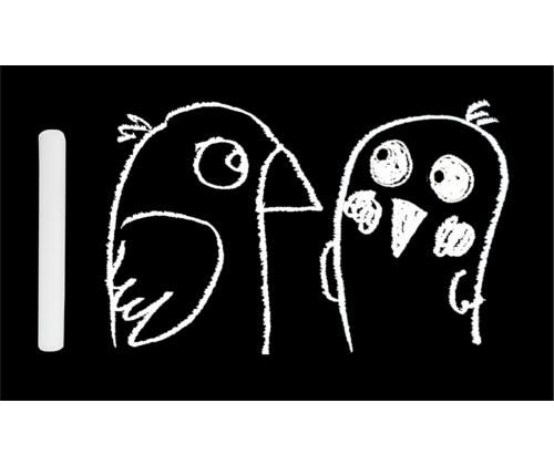 Tahvlikriit valge FIORELLO 12tk pakis