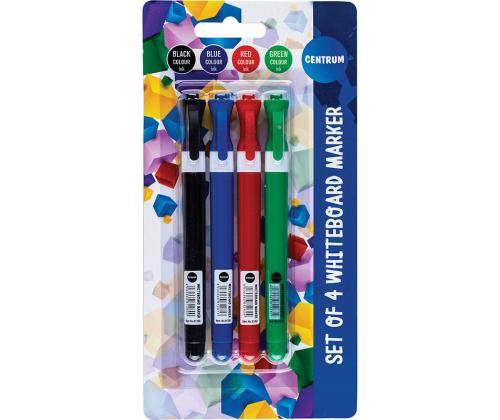 Tahvlimarkerite komplekt CENTRUM 4 värvi 2-5mm