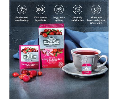 Taimetee AHMAD, kibuvitskirsshibiskus 20tk ümbrikus