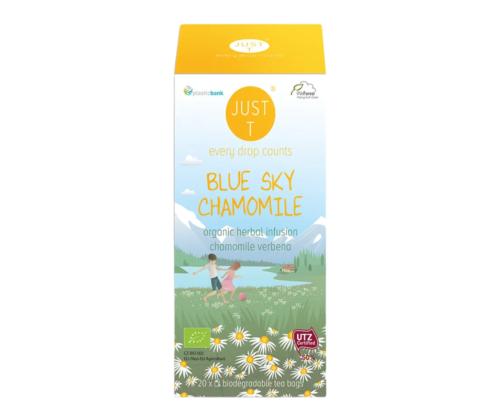 Taimetee JUST T Blue Sky Chamomile Bio kummeli ja raudürdiga 20tk