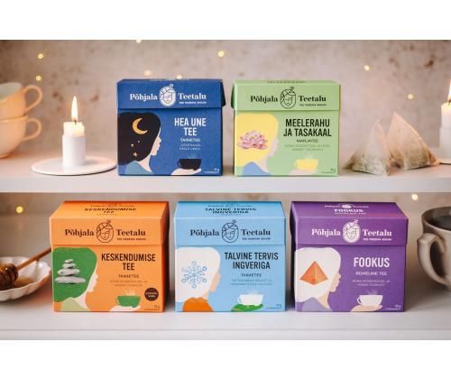 Taimetee PÕHJALA TEETALU Keskendumise tee kofeiinivaba 10 tk