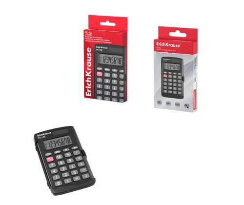 Taskukalkulaator 8-kohaline ERICH KRAUSE PC-103 Classic, must