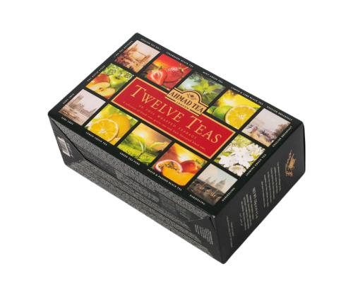 Tee AHMAD Tea Selection 12 maitset ümbrikus, kinkekomplekt
