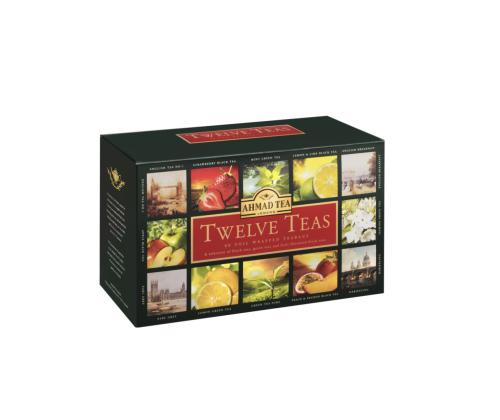 Tee AHMAD Tea Selection 12 maitset ümbrikus, kinkekomplekt