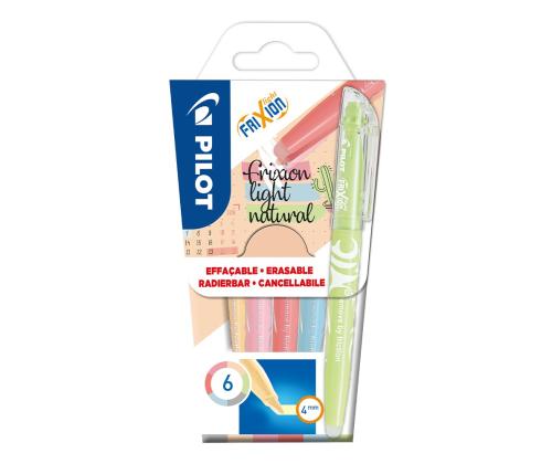 Tekstimarker kustutatav PILOT Frixion Light Soft 6 värvi komplekt