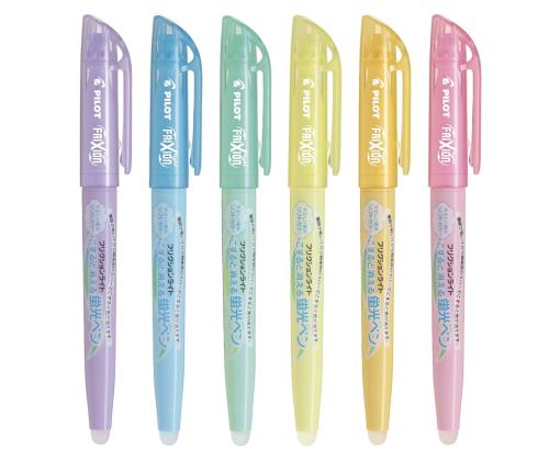 Tekstimarker kustutatav PILOT Frixion Light Soft 6 värvi komplekt