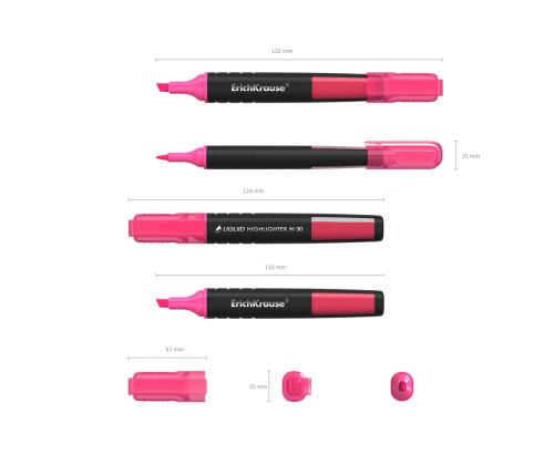 Tekstimarker ERICH KRAUSE H-30 vedela tindiga roosa