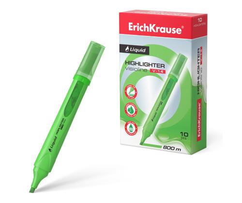 Tekstimarker ERICH KRAUSE Liquid Visioline V-14, neeonroheline