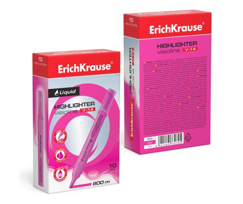 Tekstimarker ERICH KRAUSE Liquid Visioline V-14, neeonroosa